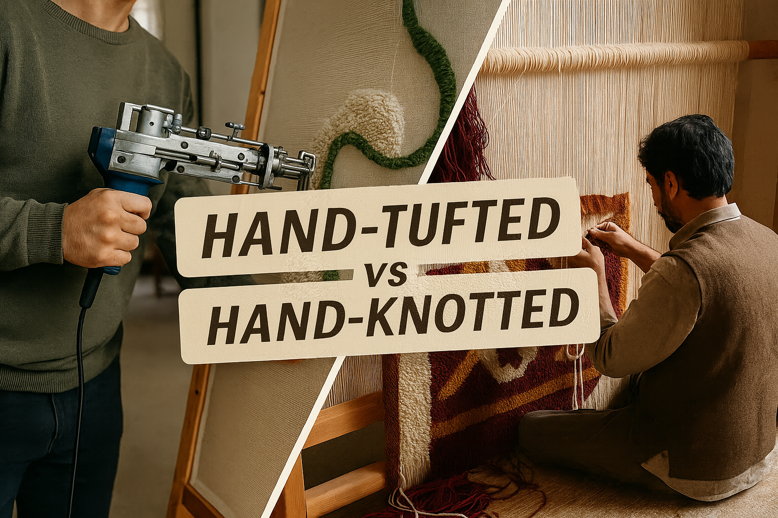 Hand-Tufted vs Hand-Knotted,