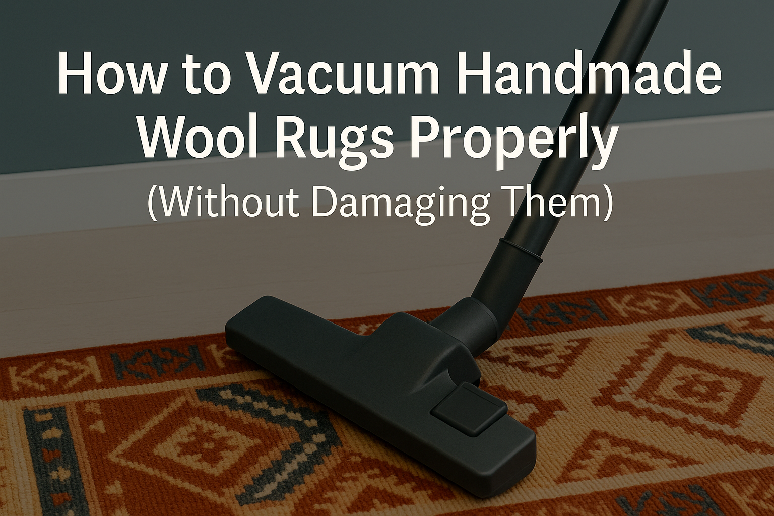 How to Vacuum Handmade Wool Rugs Properly (Without Damaging Them) ?