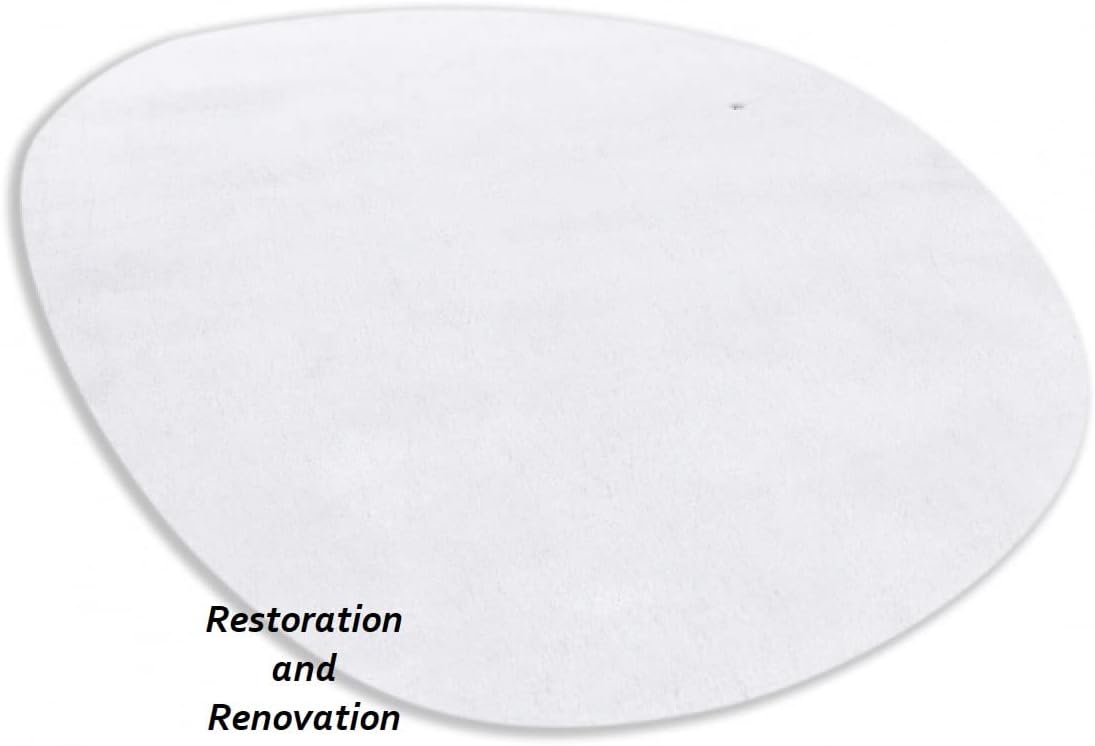 Modern Oval Shape Wool Rug - Irregular Shaped