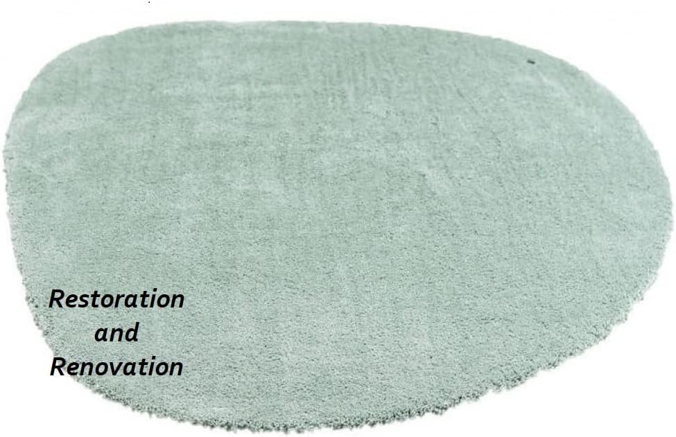 Modern Irregular Oval Rug – Hand-Tufted from New Zealand Wool with Soft and Cozy Feel