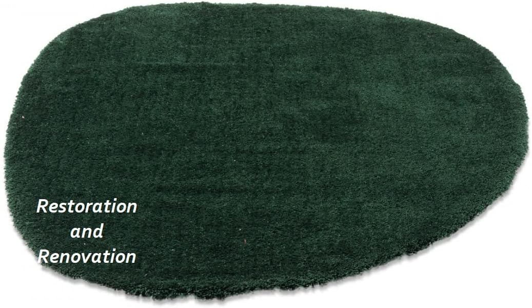 Modern Irregular Oval Rug – Hand-Tufted from New Zealand Wool with Soft and Cozy Feel