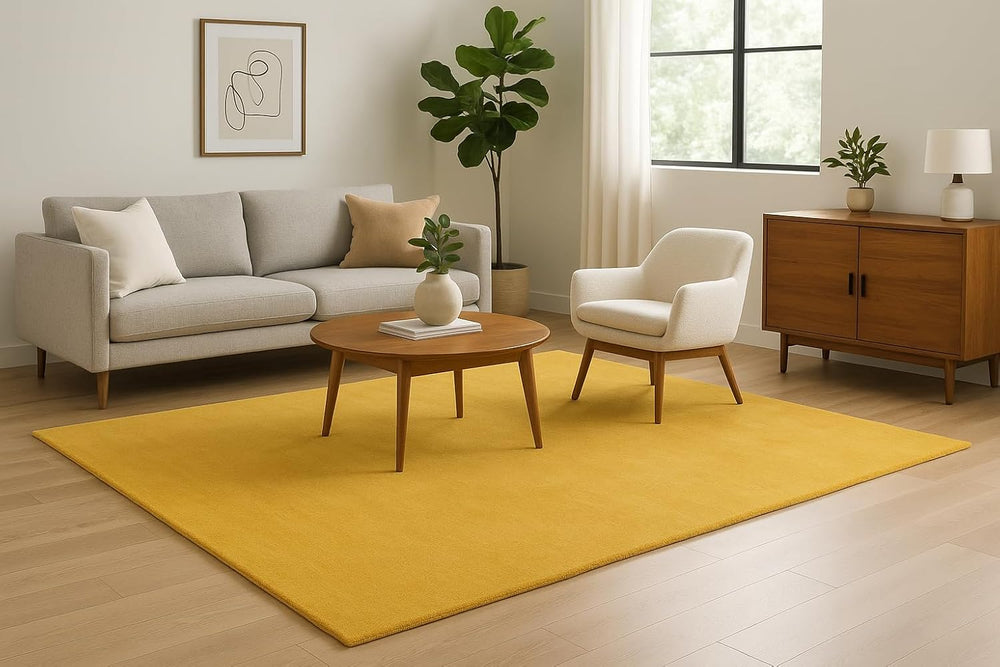 Hand-Tufted Wool Rug – 100% Natural Wool, Thick, Soft & Durable