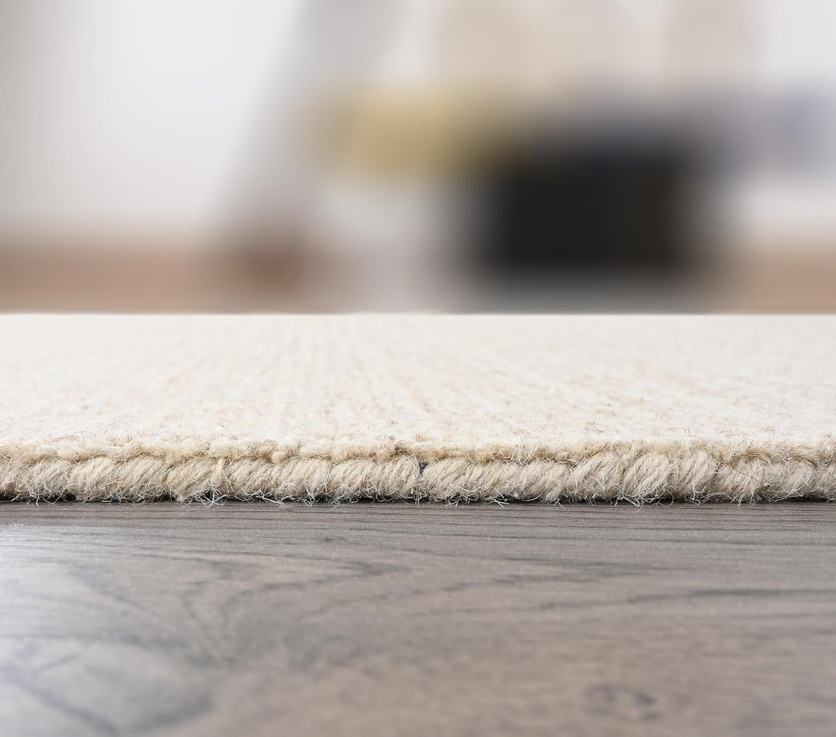 Premium Handmade Wool Area Rug | 100% Natural Wool, Non-Shedding, Thick & Durable Carpet