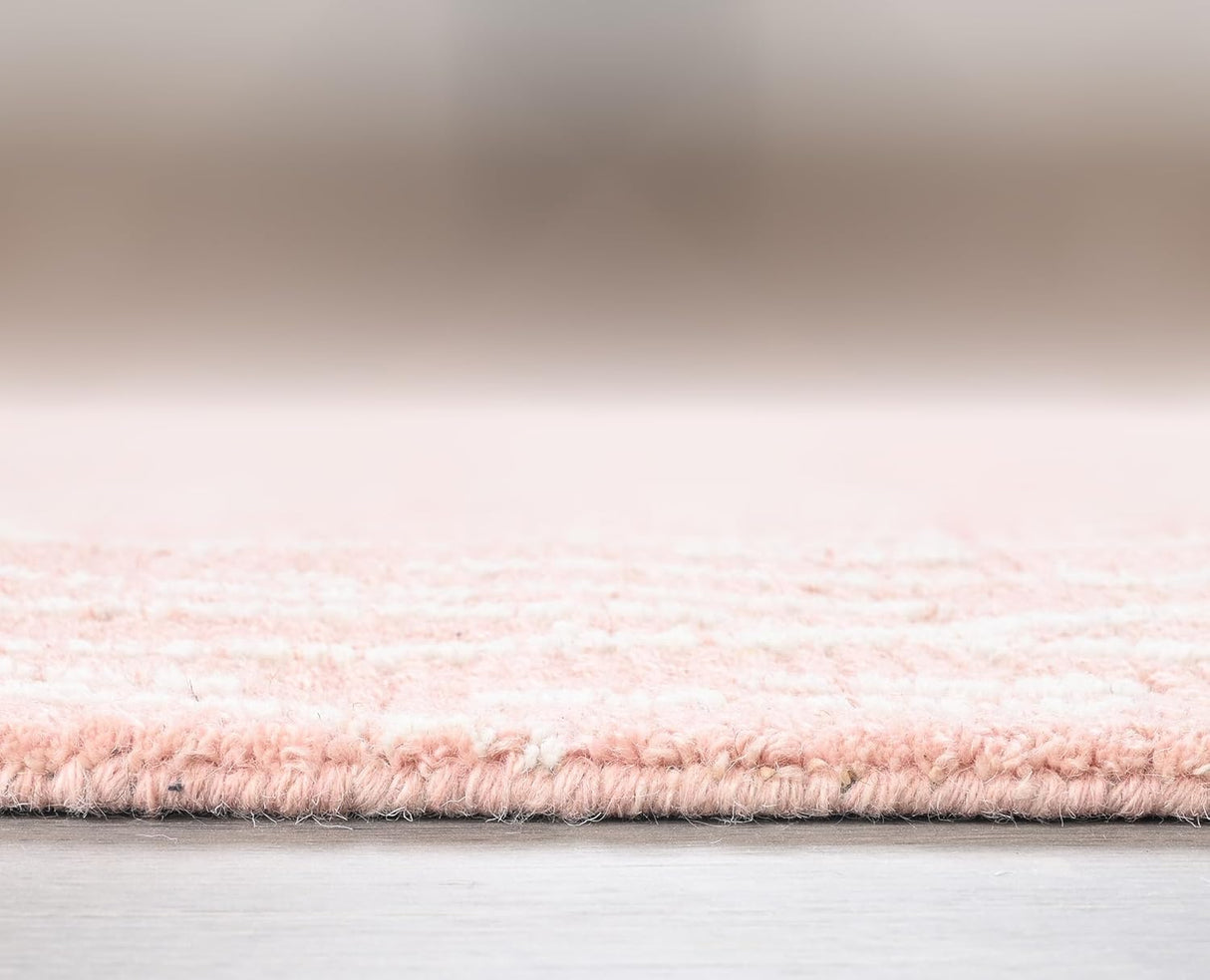 Modern Abstract Hand-Tufted Wool Area Rug - Thick, Durable Carpet