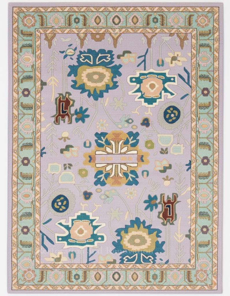 Traditional Oushak Wool Rug