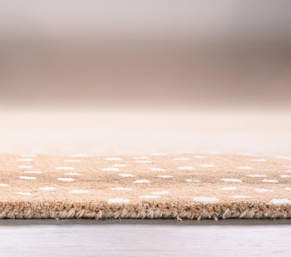 Antelope Cheetah Blue – Contemporary Handmade 100% Wool Area Rug