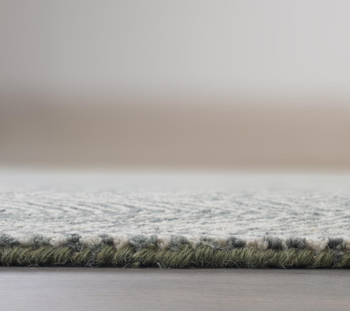 Modern Herringbone Chevron Collection Handmade Wool Area Rug