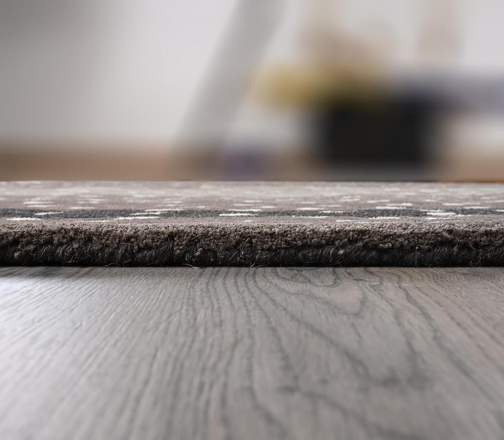 Antelope Cheetah Blue – Contemporary Handmade 100% Wool Area Rug