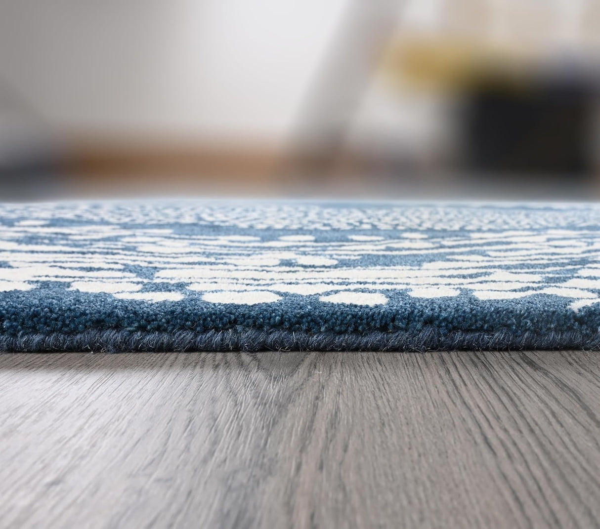 Hand-Tufted Antelope Wool Area Rug – Animal Print, Modern Carpet