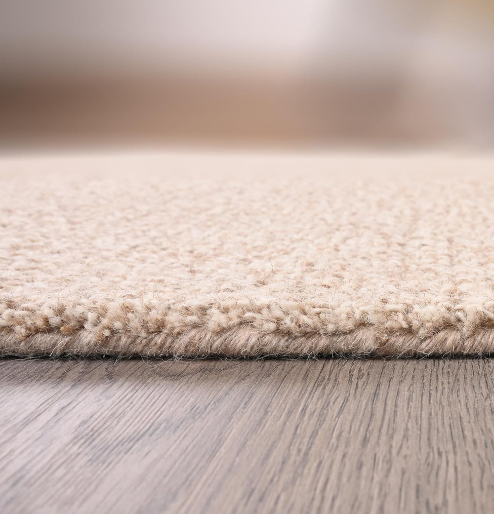 Premium Handmade Wool Area Rug | 100% Natural Wool, Non-Shedding, Thick & Durable Carpet