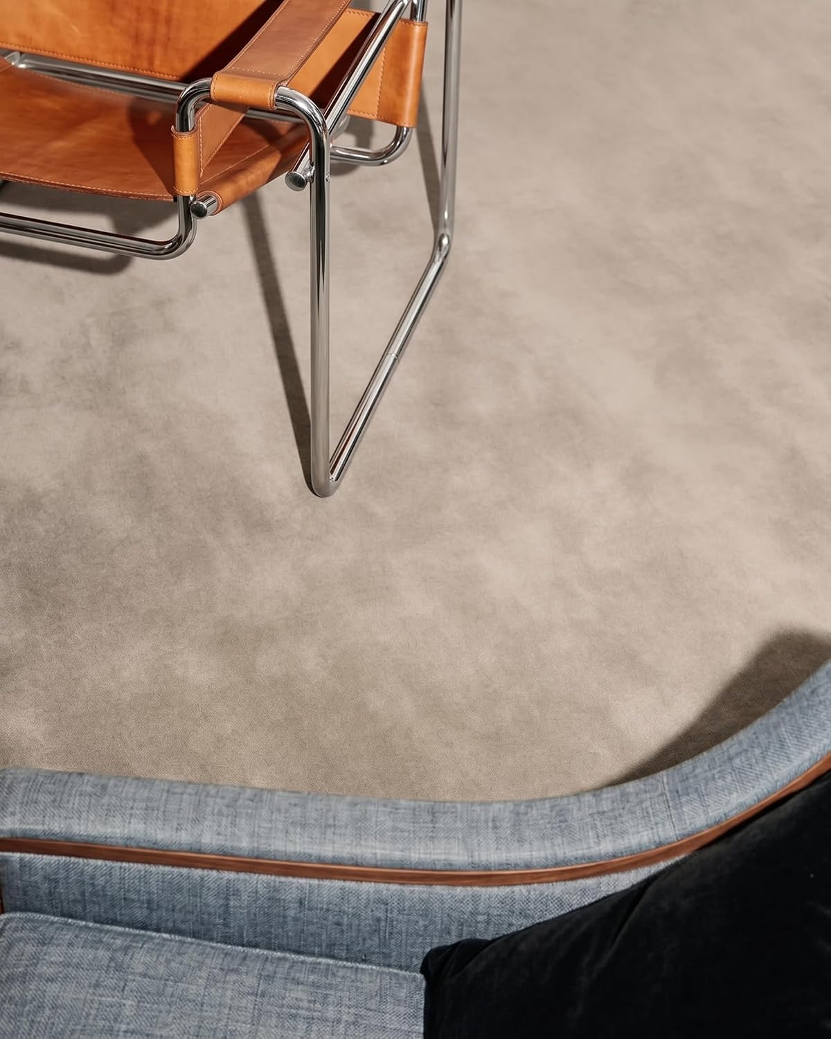 Solid Hand Tufted Wool Area Rug, Soft Plush Carpet