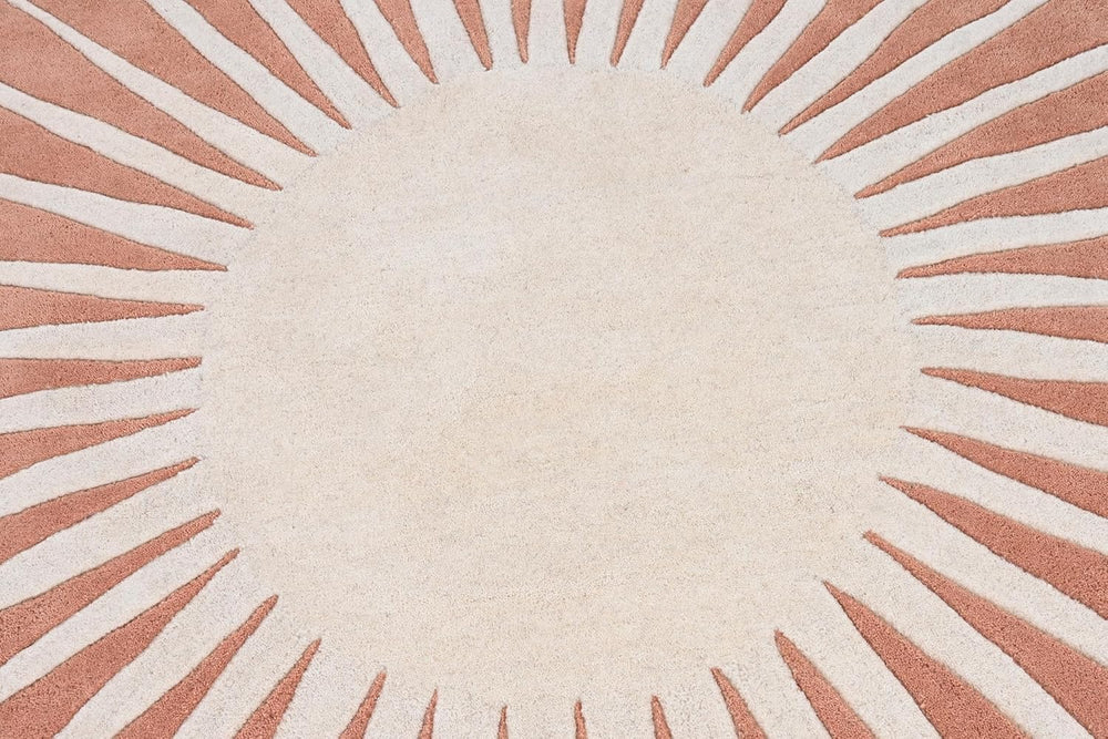 Modern Round Area Rug – Hand-Tufted with 100% New Zealand Wool
