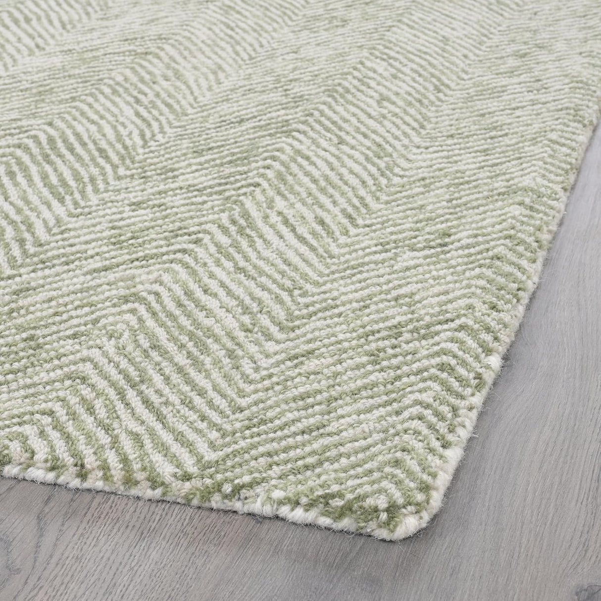 Modern Herringbone Chevron Collection Handmade Wool Area Rug
