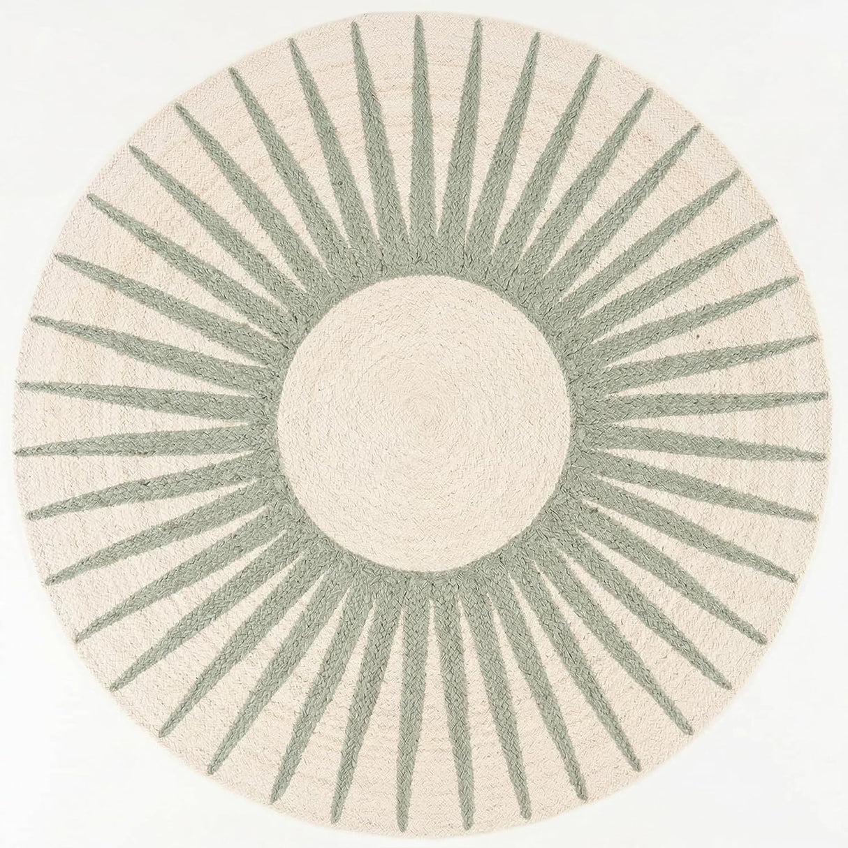 Round Jute Rug – Handwoven Natural Fiber Accent Rug