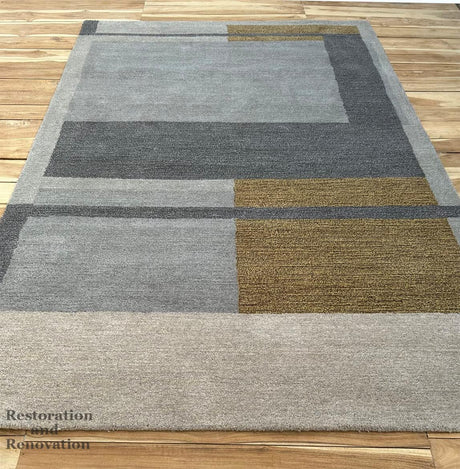 New Modern C&B Hand Made Multi Oriental Woolen Area Rugs