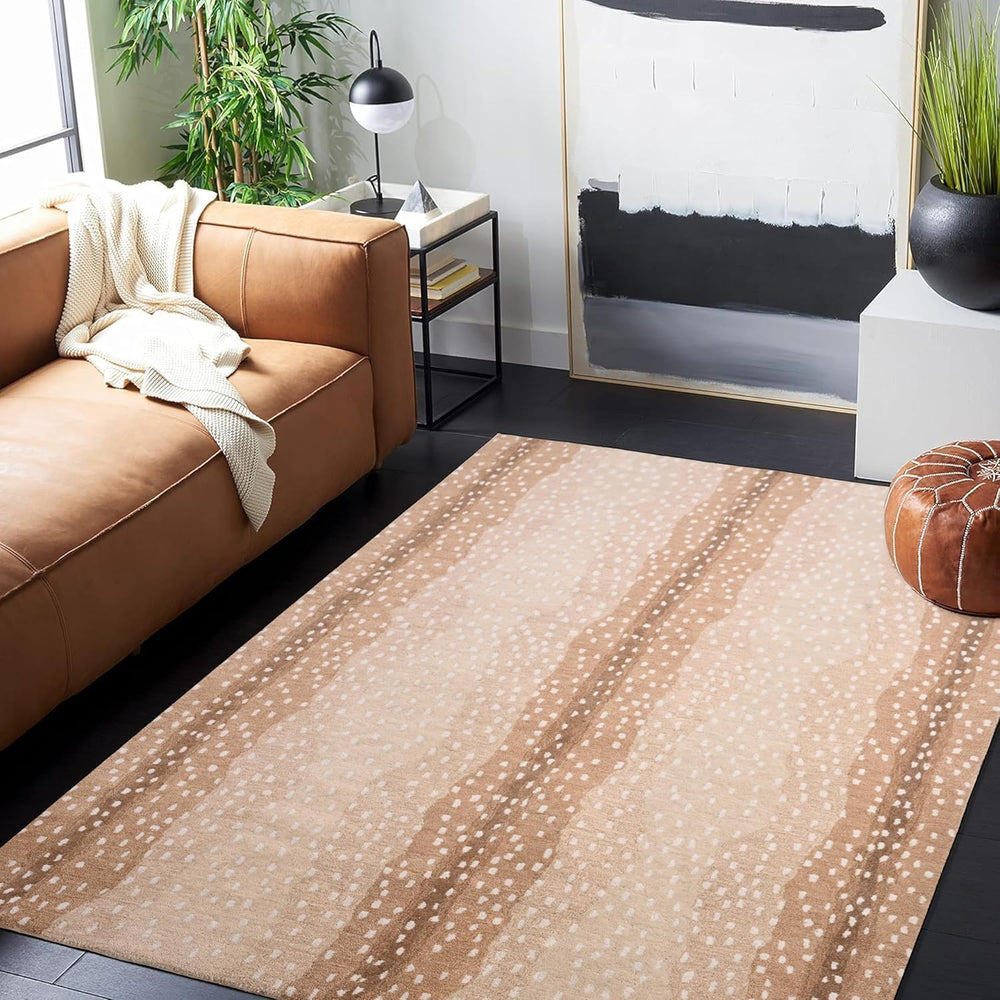 Antelope Cheetah Blue – Contemporary Handmade 100% Wool Area Rug