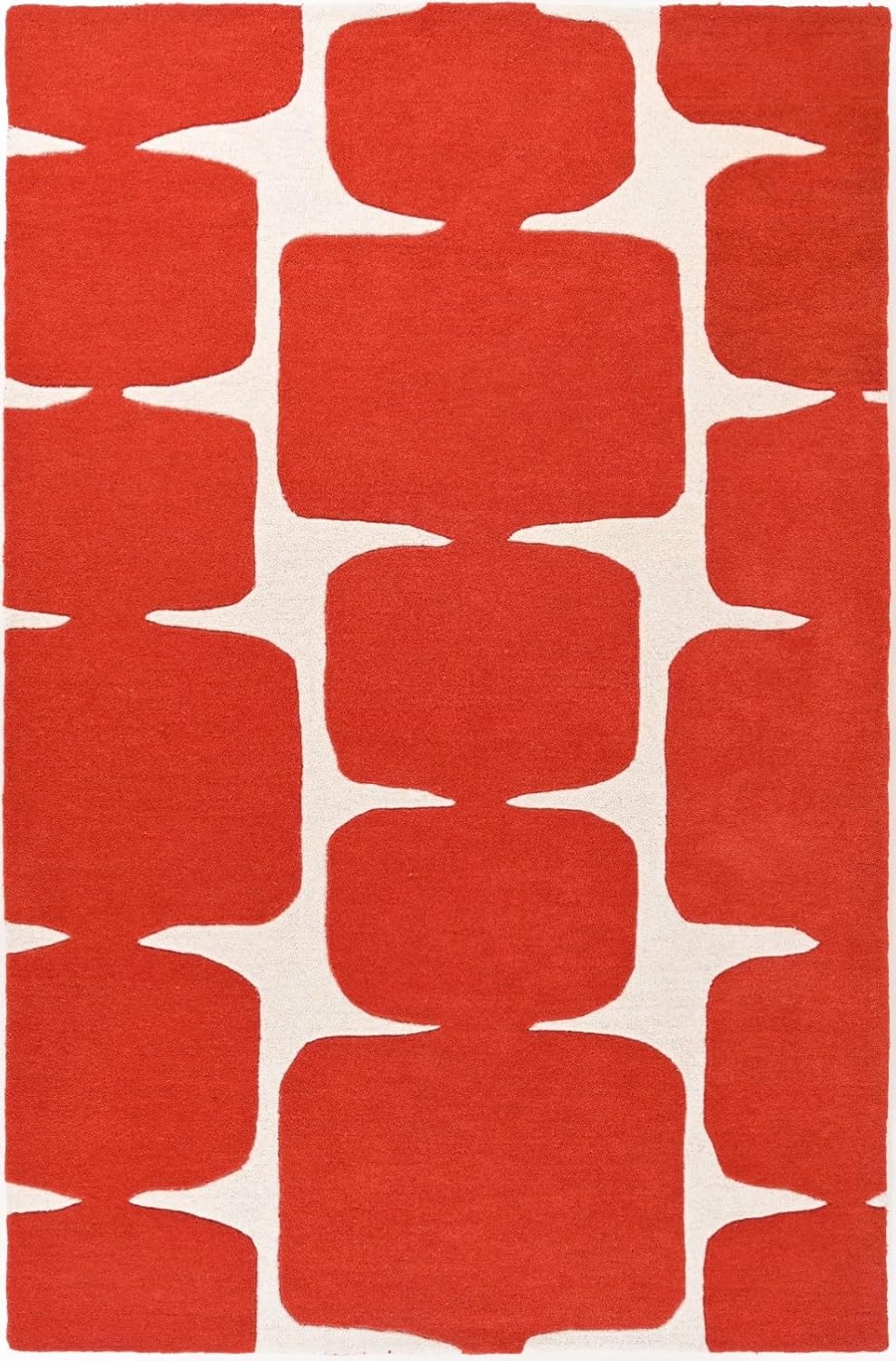 Modern Wool Rug – Hand-Tufted, Soft & Thick | Abstract Geometric Design