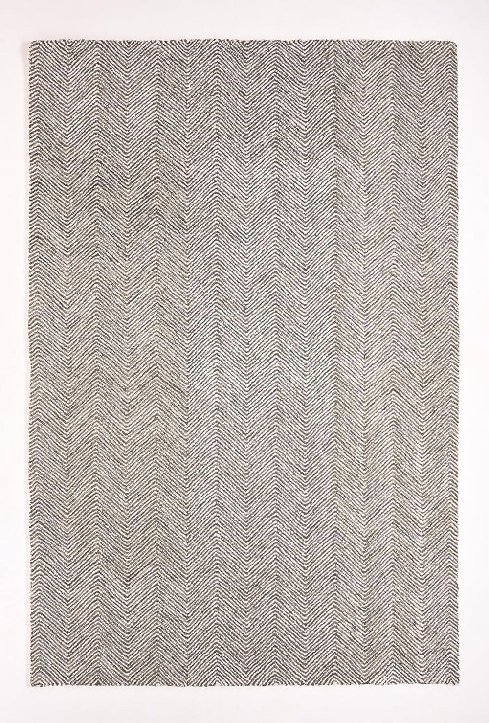 Modern Herringbone Chevron Collection Handmade Wool Area Rug
