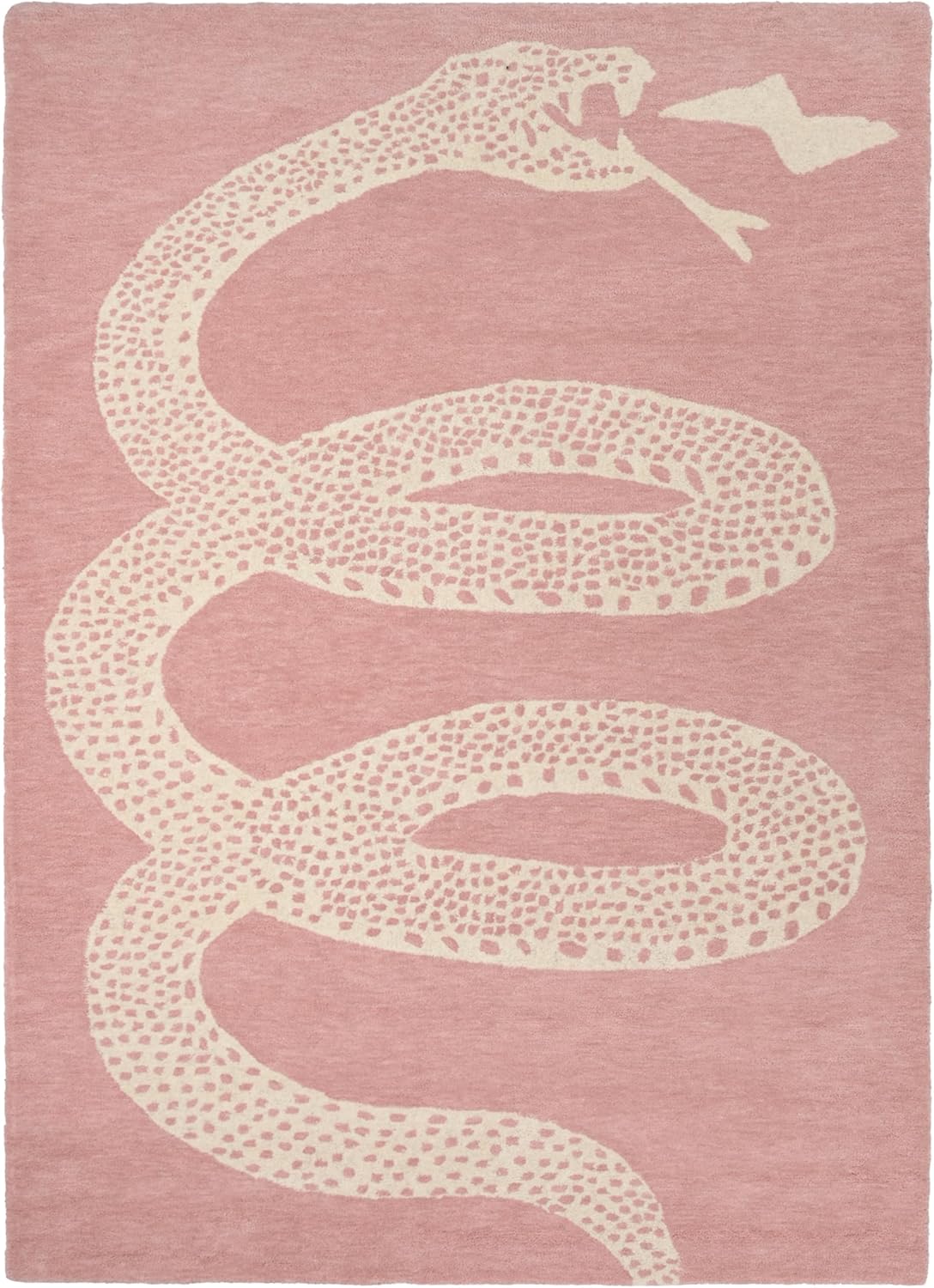 Hand-Tufted Snake Wool Rug