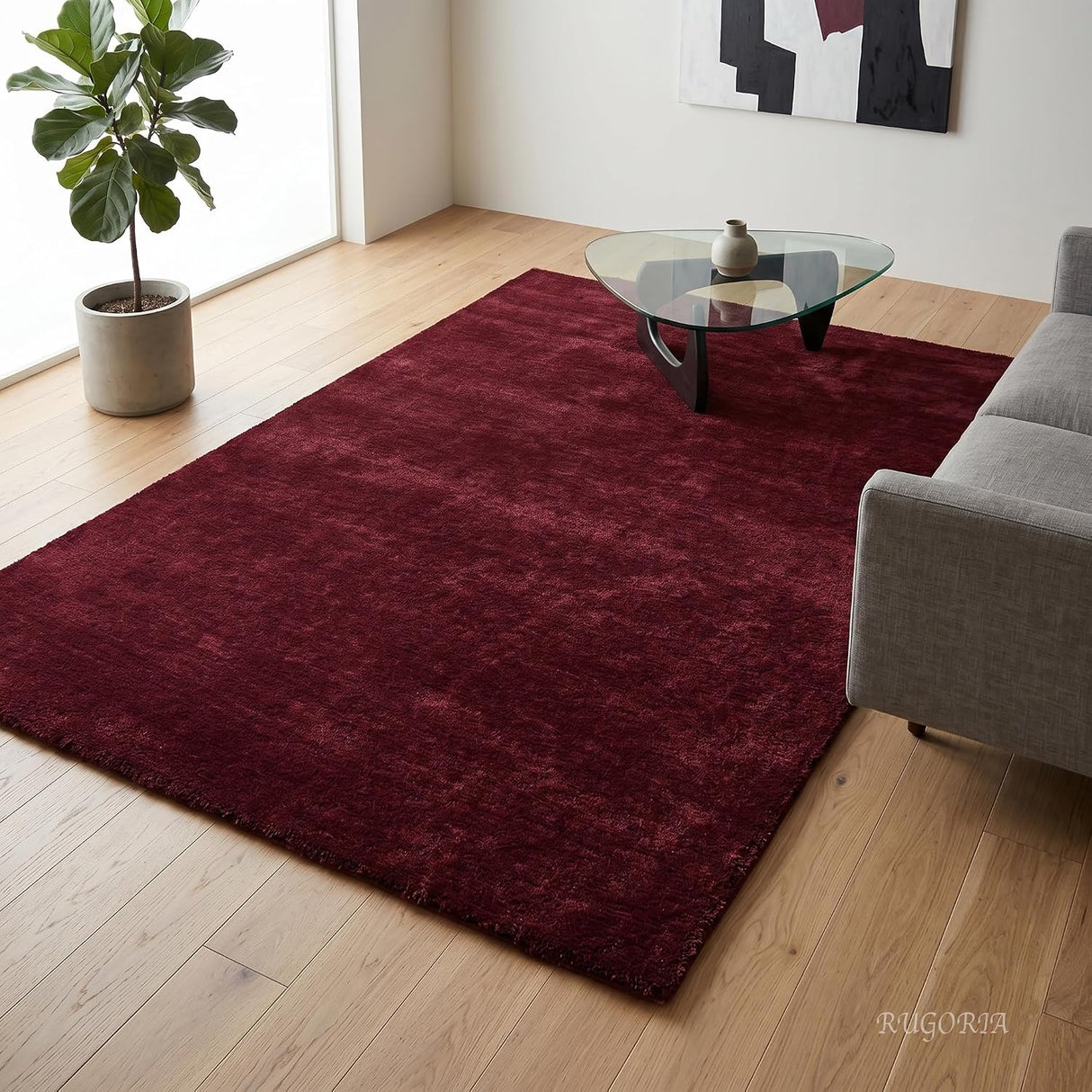 Hand-Tufted Wool Rug – 100% Natural Wool, Thick, Soft & Durable