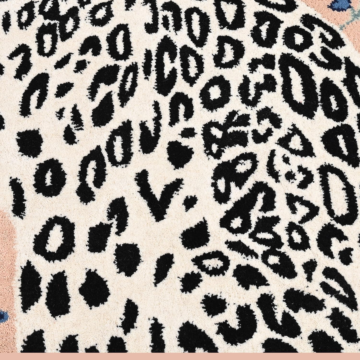 Handmade Cheetah Wool Rug – Modern Twist on Classic Animal Print
