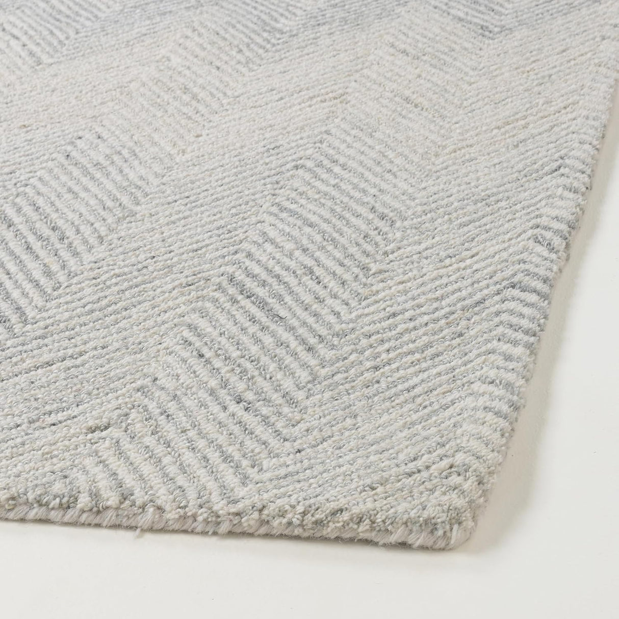 Modern Herringbone Chevron Collection Handmade Wool Area Rug