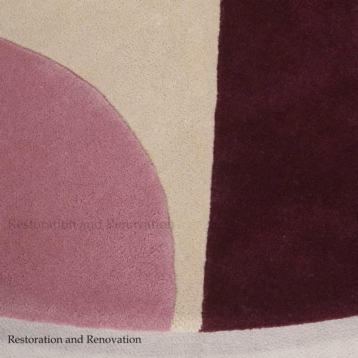 Hand-Tufted Round Wool Rug – Modern Circular Design, 100% Natural Wool