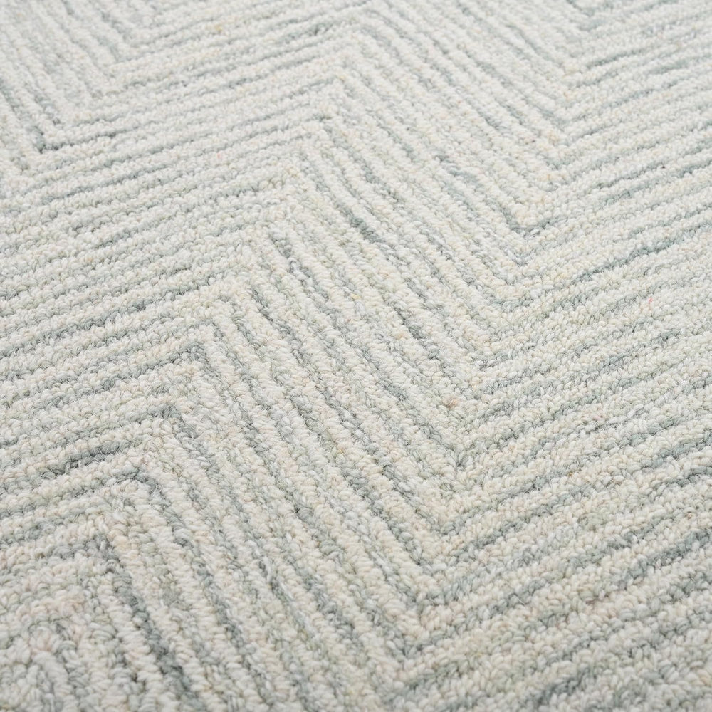 Modern Herringbone Chevron Collection Handmade Wool Area Rug