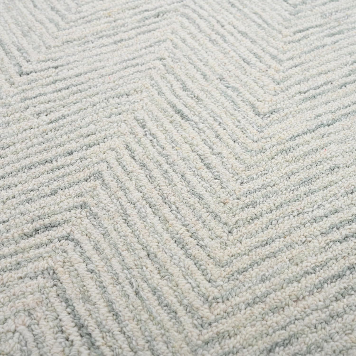 Modern Herringbone Chevron Collection Handmade Wool Area Rug