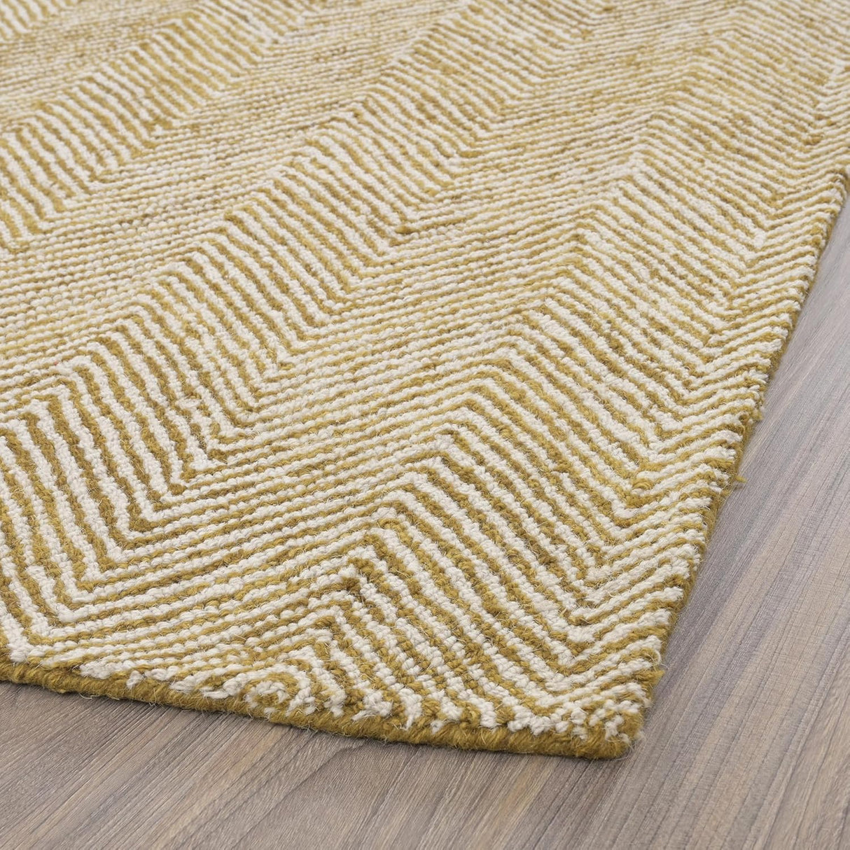 Modern Herringbone Chevron Collection Handmade Wool Area Rug