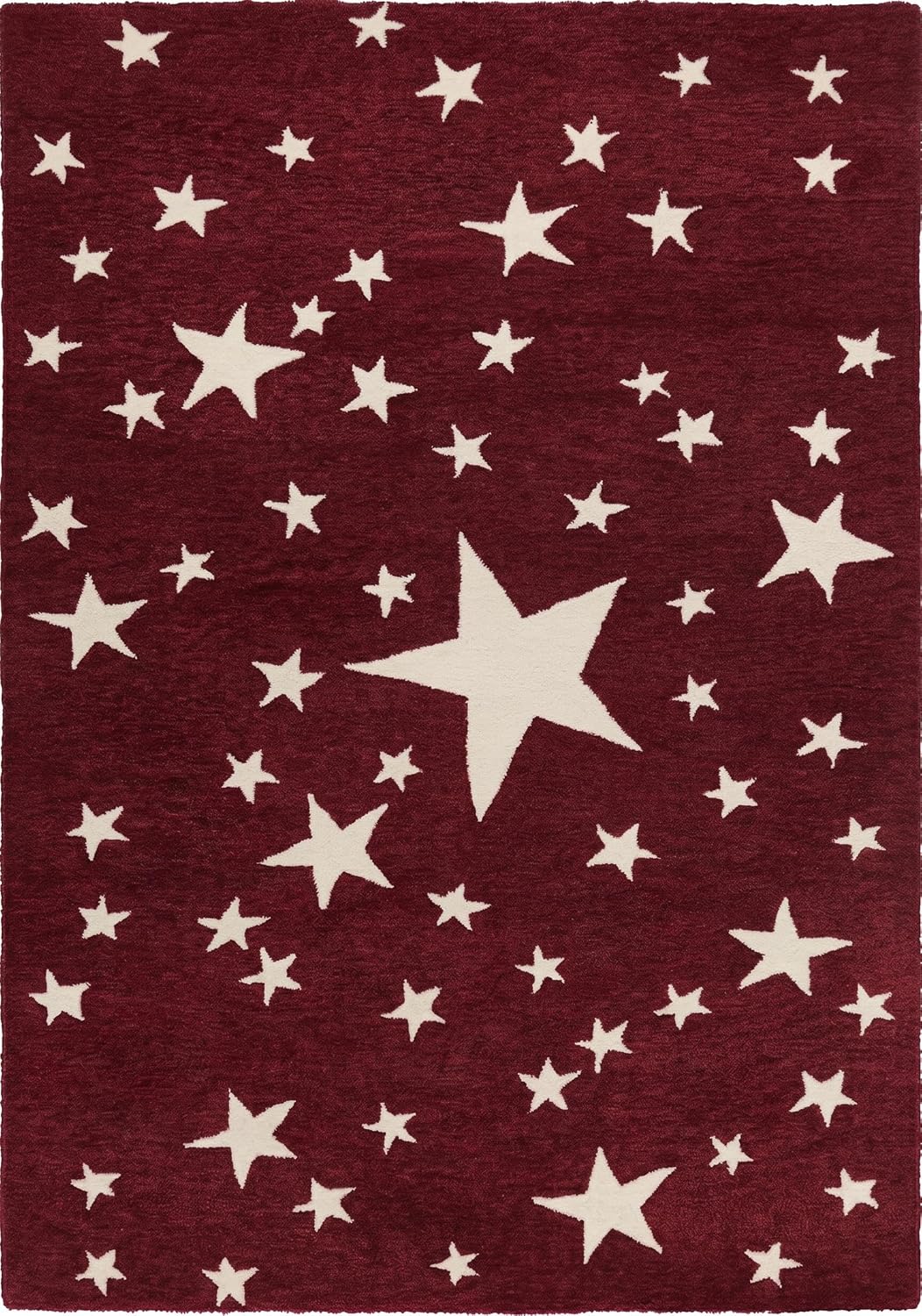 Hand-Tufted Star Wool Rug for Kids | Soft, Thick & Durable Starry Night Design