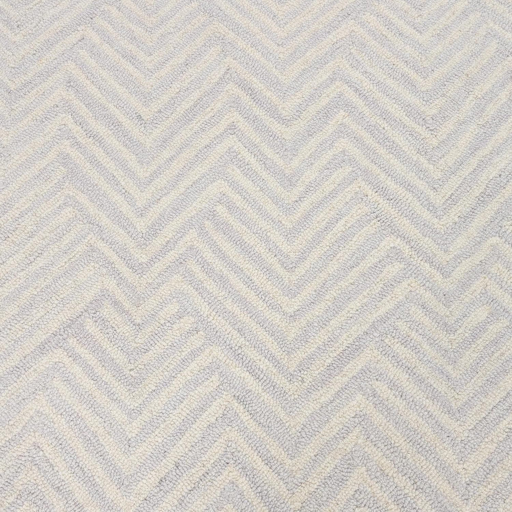 Modern Herringbone Chevron Collection Area Rug - Handmade Wool Carpet