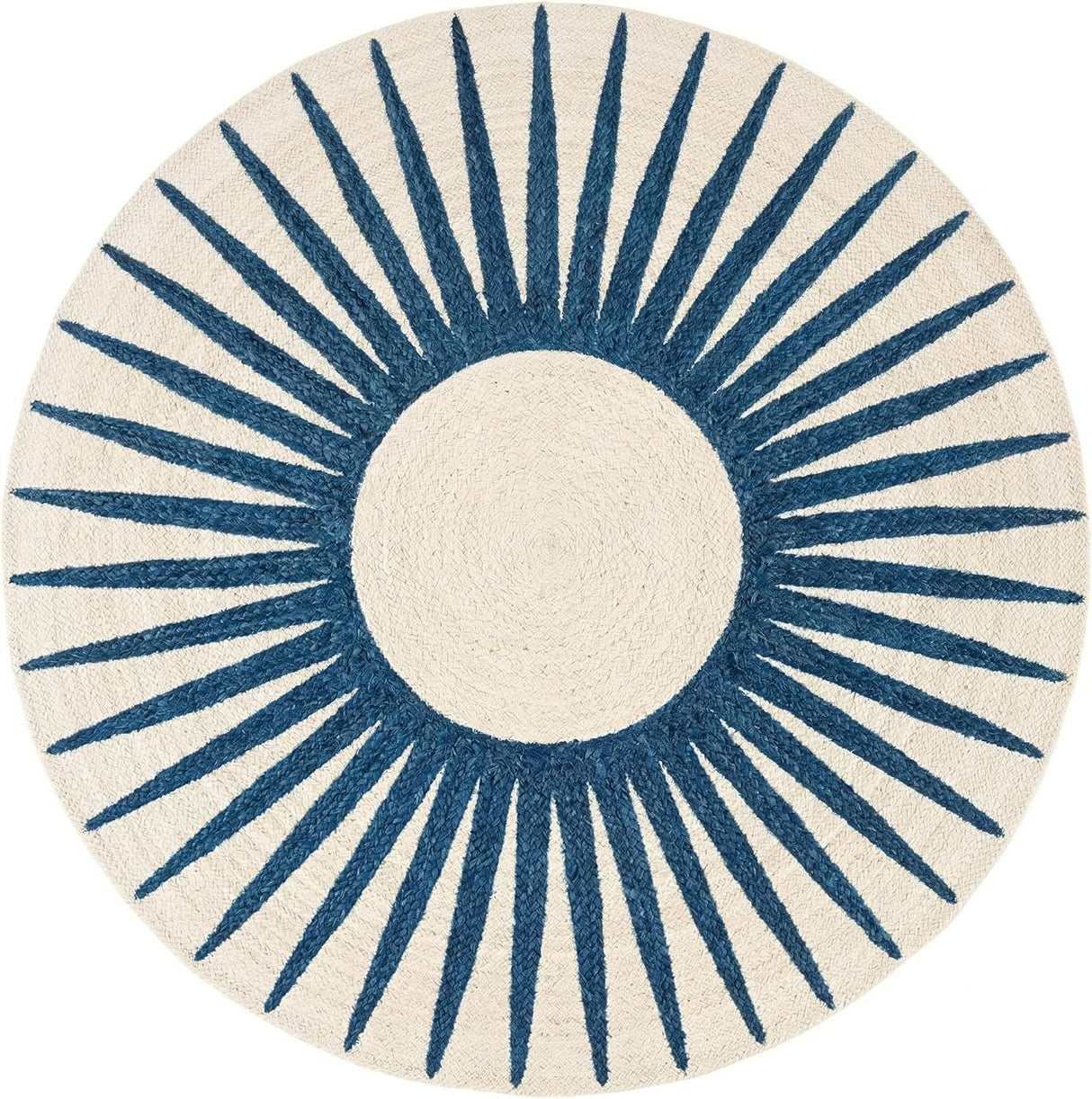 Round Jute Rug – Handwoven Natural Fiber Accent Rug