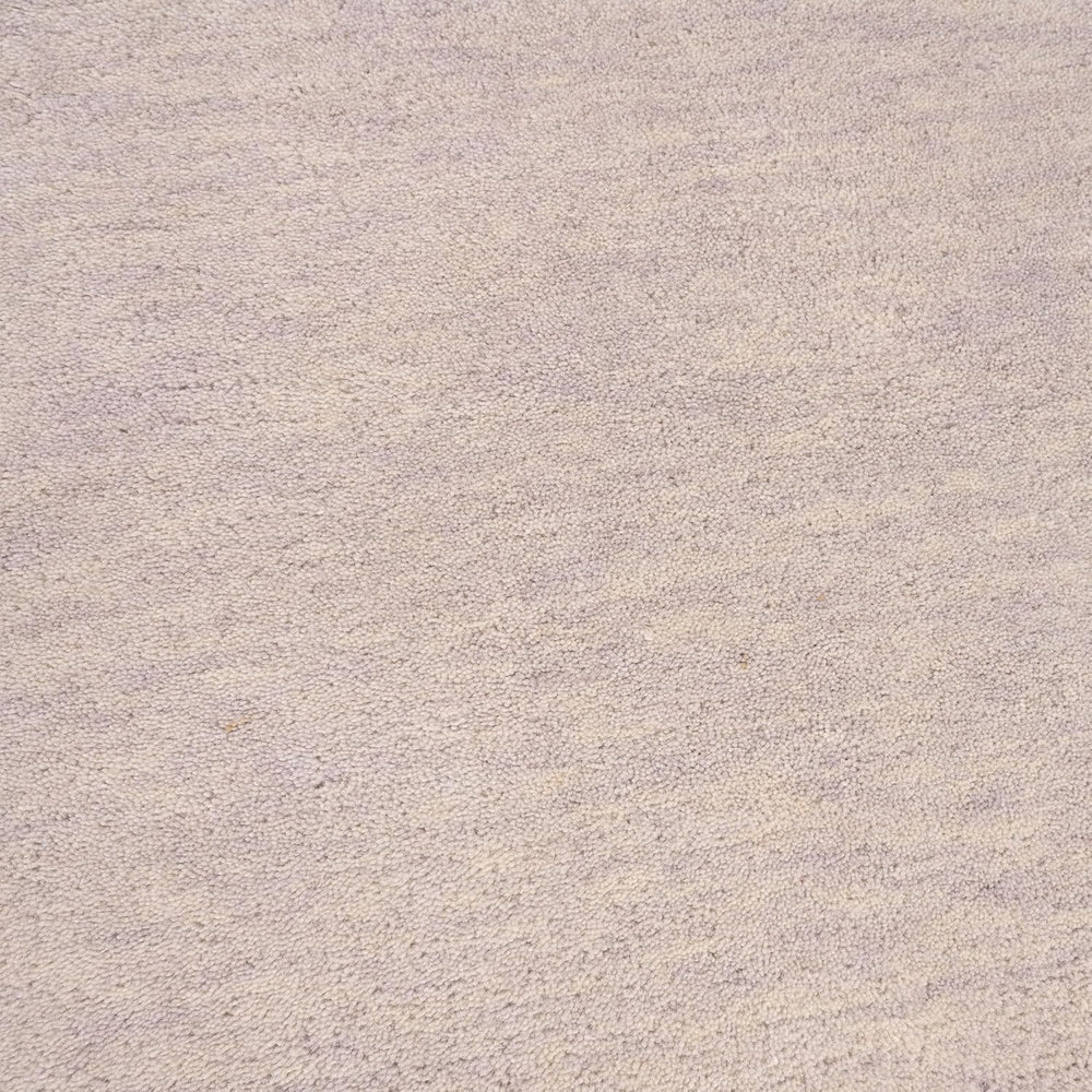 Hand-Tufted Wool Rug - Intricate White Vine Border Carpet