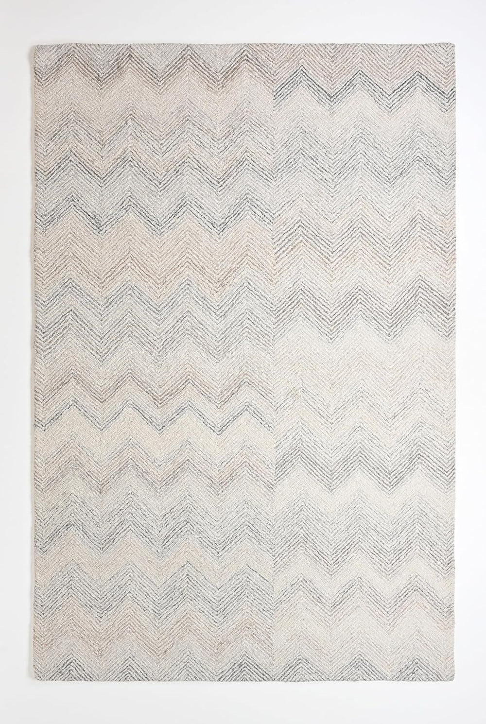 Modern Herringbone Chevron Collection Handmade Wool Area Rug
