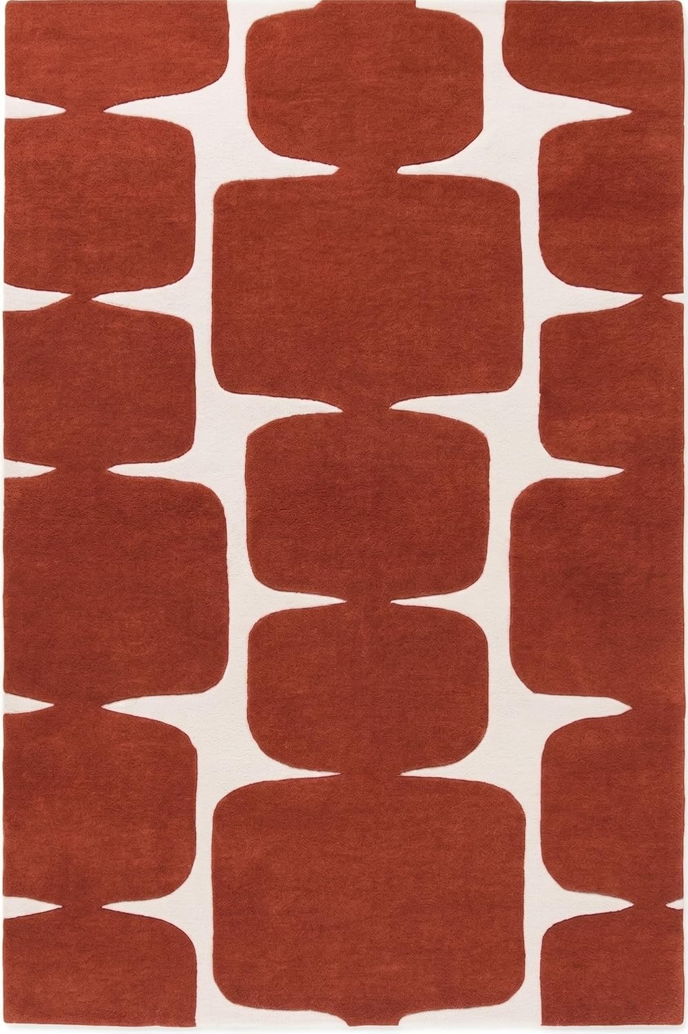 Modern Wool Rug – Hand-Tufted, Soft & Thick | Abstract Geometric Design
