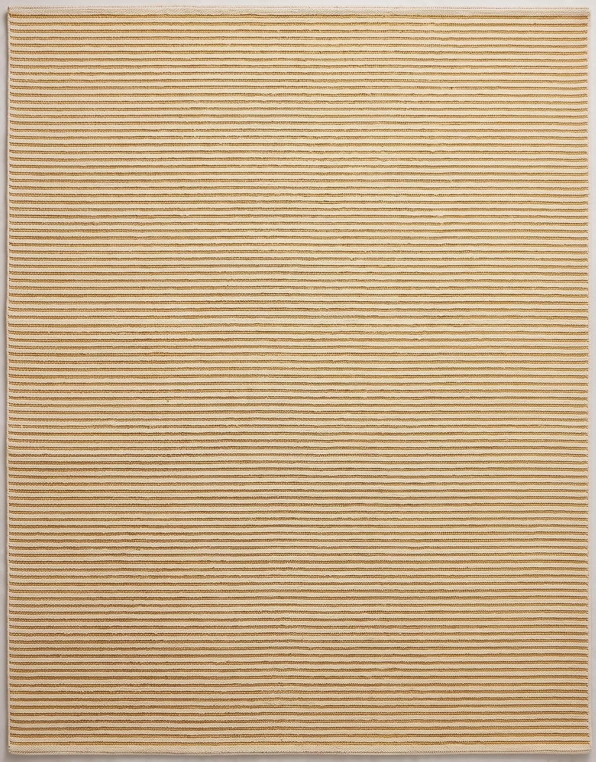 Modern Hand Tufted Wool Rug, Thin Striped Pattern, Soft Wool Carpet