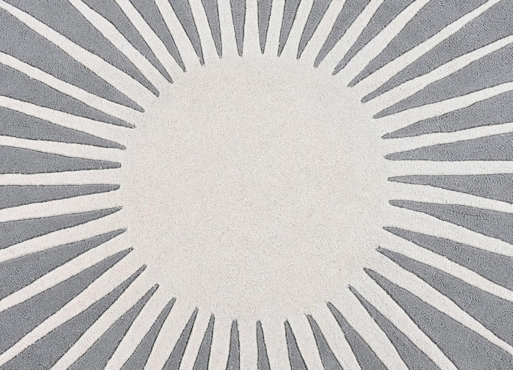 Modern Round Area Rug – Hand-Tufted with 100% New Zealand Wool