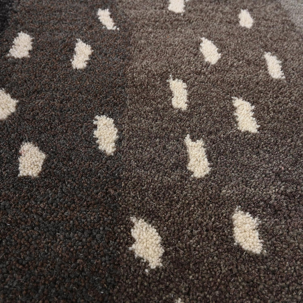 Antelope Cheetah Blue – Contemporary Handmade 100% Wool Area Rug