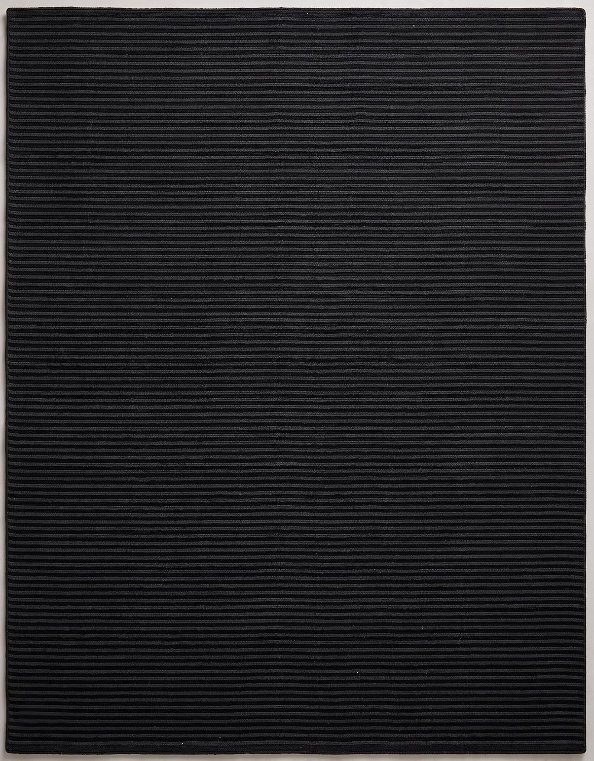 Modern Hand Tufted Wool Rug, Thin Striped Pattern, Soft Wool Carpet
