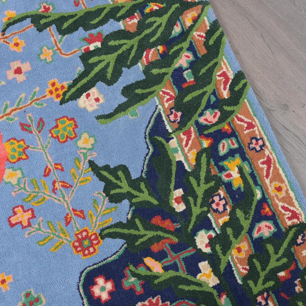 Hand-Tufted Bengal Tiger Animal Print Wool Area Rug