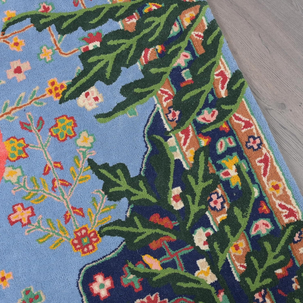 Hand-Tufted Bengal Tiger Animal Print Wool Area Rug