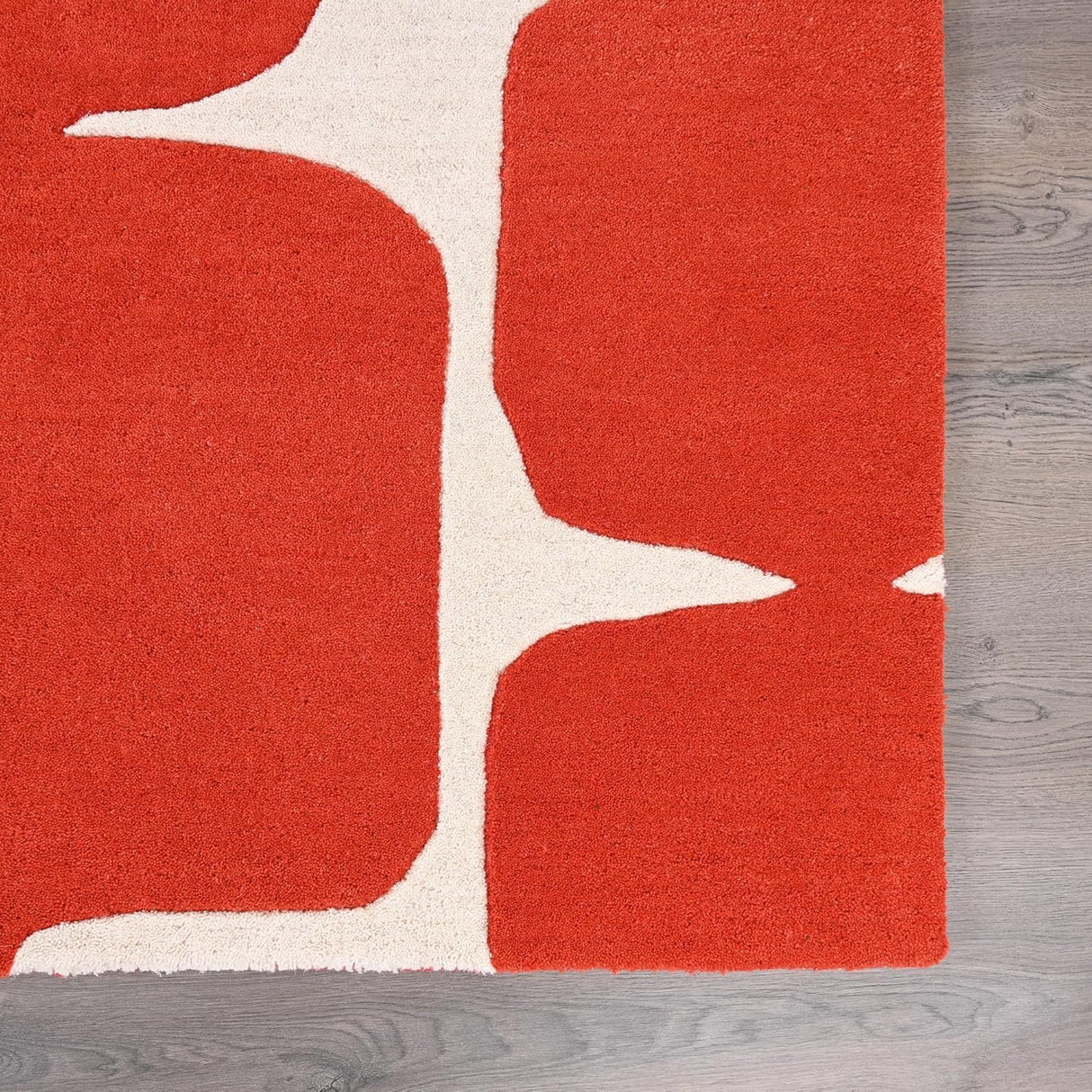 Modern Wool Rug – Hand-Tufted, Soft & Thick | Abstract Geometric Design