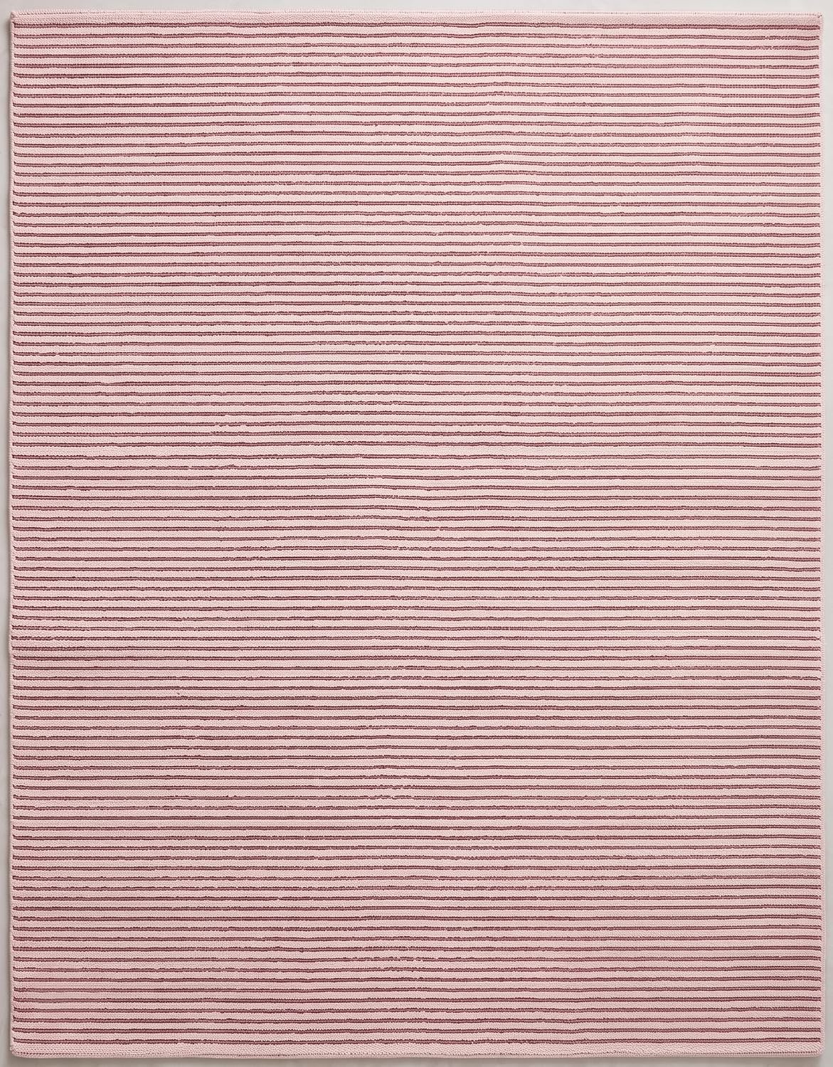 Modern Hand Tufted Wool Rug, Thin Striped Pattern, Soft Wool Carpet