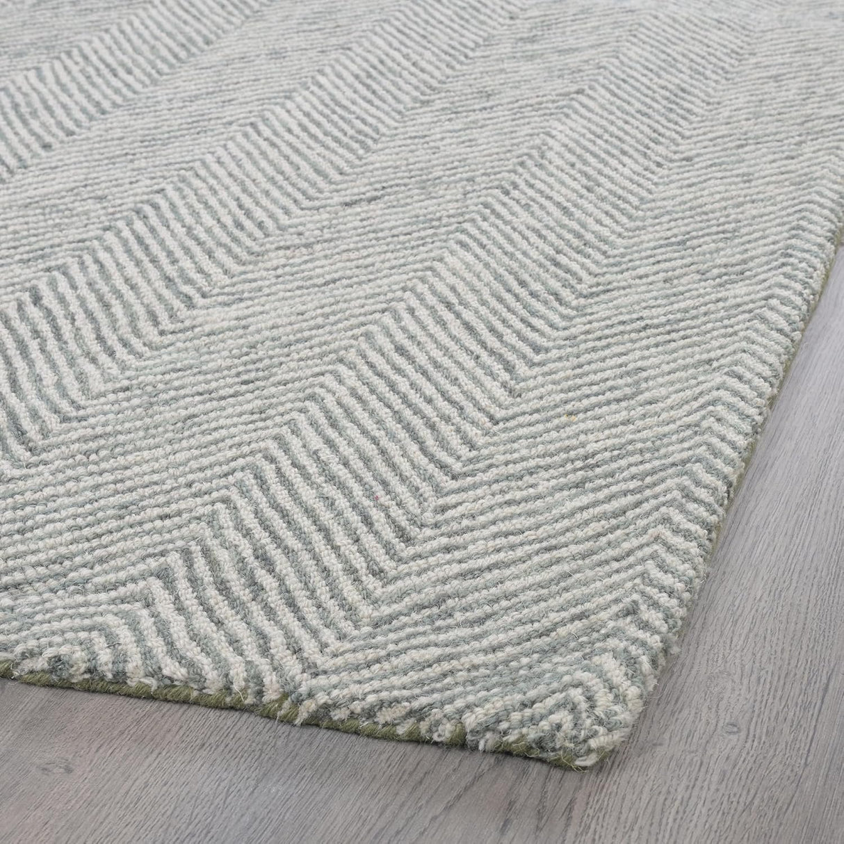 Modern Herringbone Chevron Collection Handmade Wool Area Rug