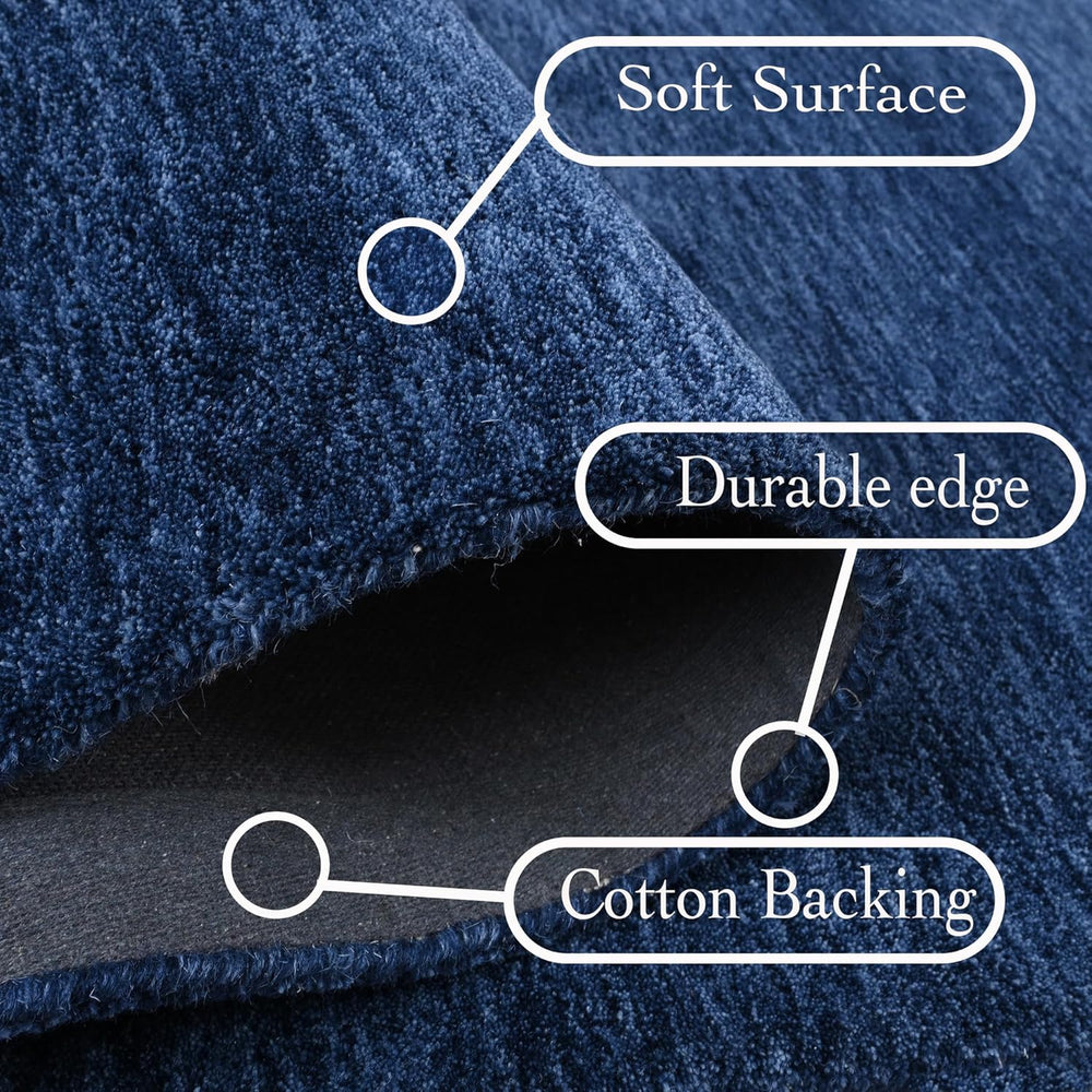 Hand-Tufted Wool Rug – 100% Natural Wool, Thick, Soft & Durable