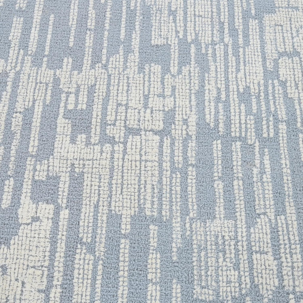 Modern Abstract Hand-Tufted Wool Area Rug - Thick, Durable Carpet