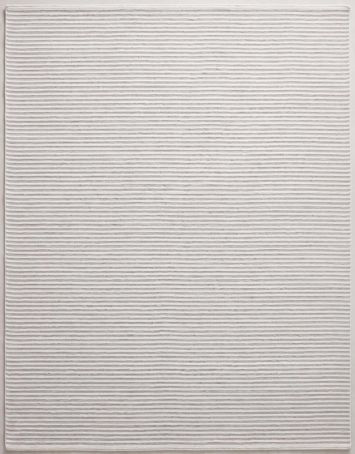 Modern Hand Tufted Wool Rug, Thin Striped Pattern, Soft Wool Carpet