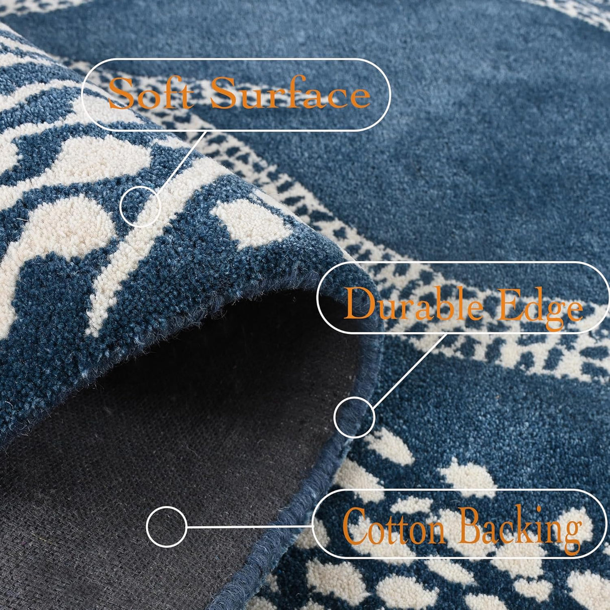 Hand-Tufted Antelope Wool Area Rug – Animal Print, Modern Carpet