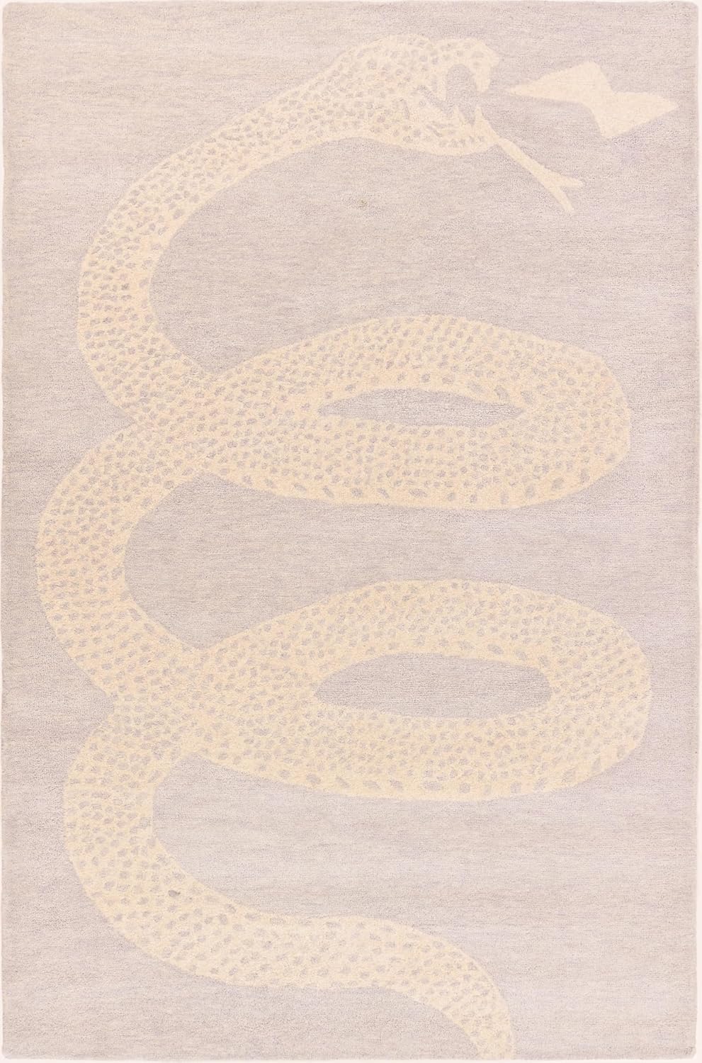 Hand-Tufted Snake Wool Rug